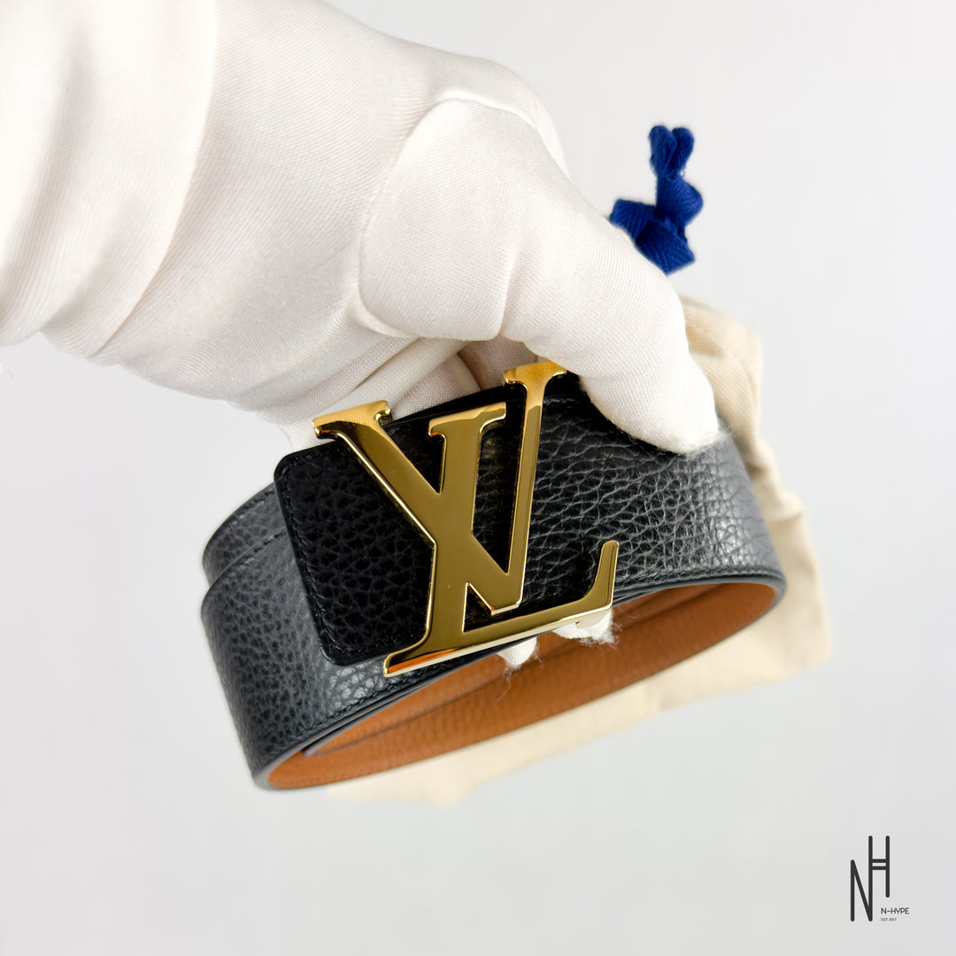 Louis Vuitton Initials 40MM Reversible Taurillon Leather Black Brown