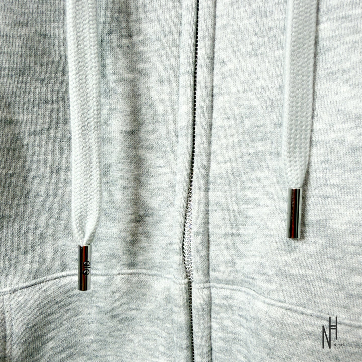 Alo Yoga Accolade Full Zip Hoodie Grey