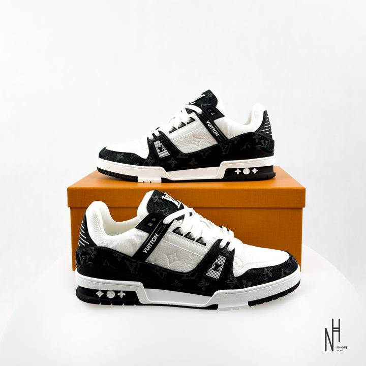 Louise Vuitton LV Trainer White Black