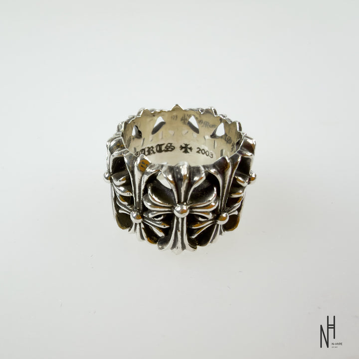 Chrome Hearts MultiCross Silver Ring