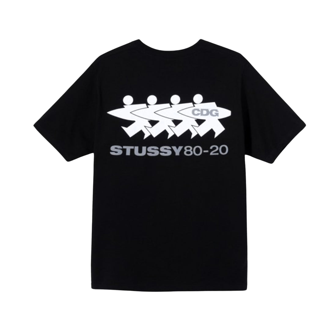 Stussy x CDG Surfman T-shirt Black