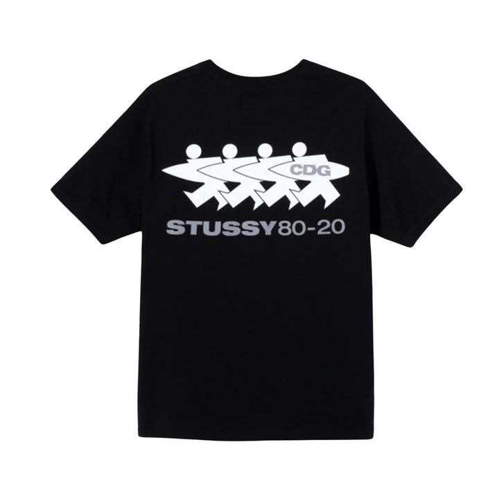 Stussy x CDG Surfman T-shirt Black
