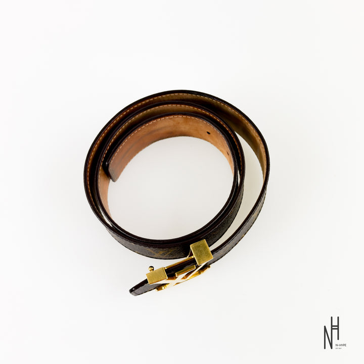 Louis Vuitton LV Initiales Reversible Belt Monogram/Brown
