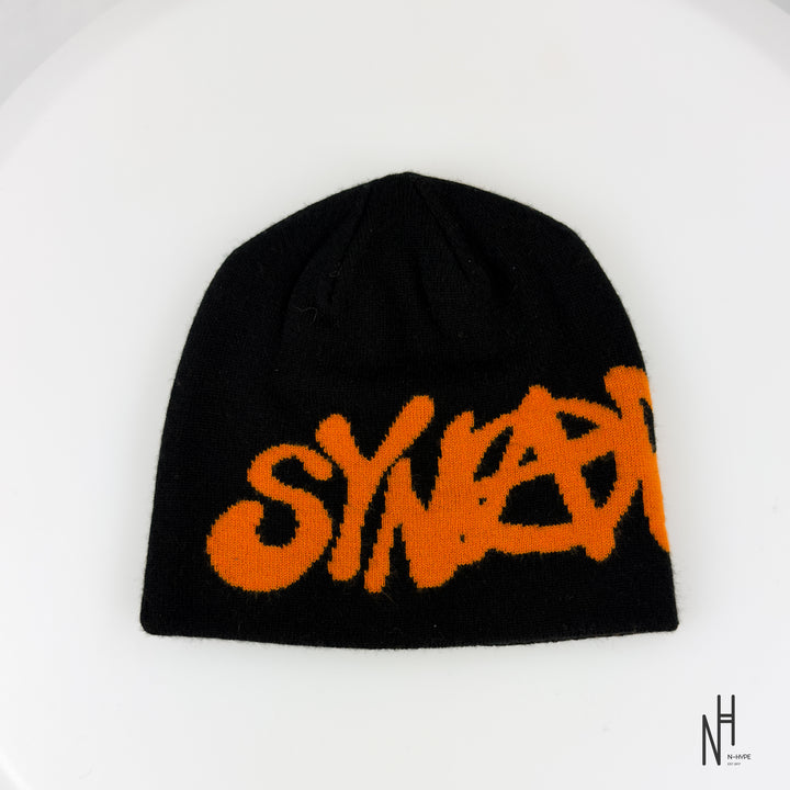Syna World Reversible Synarchy Beanie Black Orange