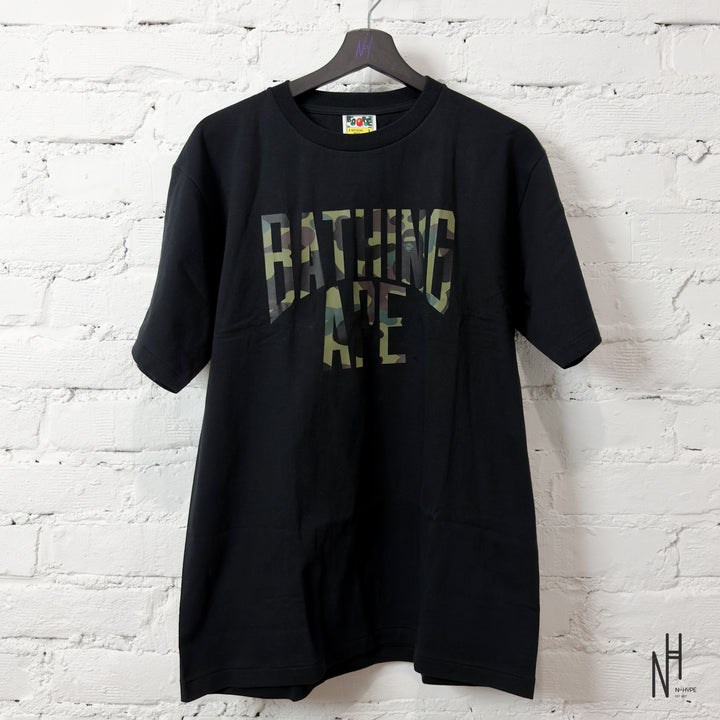 BAPE 1st Camo NYC Logo Tee Black Green