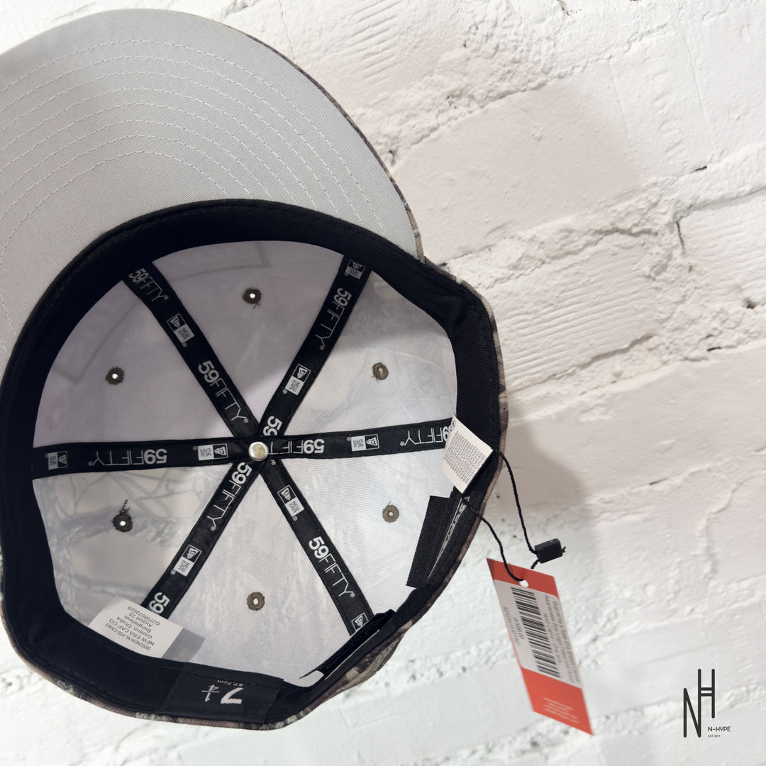 Supreme x New Era Breast Cancer Awareness Box Logo Fitted Hat Woodland Camo