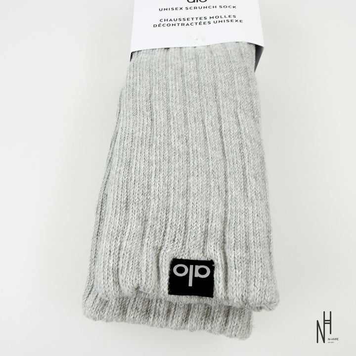 Alo Yoga Unisex Scruch Sock Athletic Heather Grey