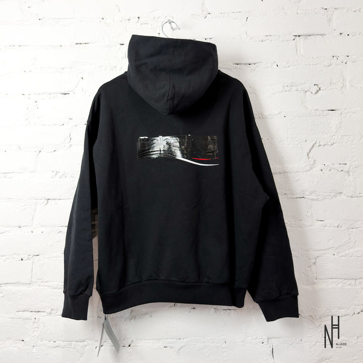 Balenciaga Political Campaign Cotton Hoodie Black