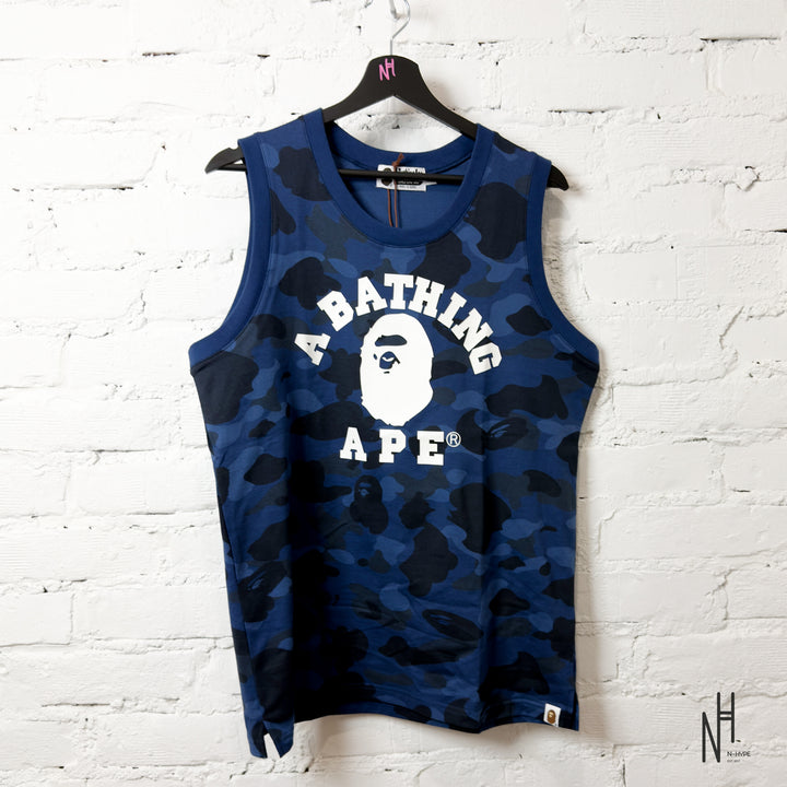 Bape Color Camo College Tank Top Navy