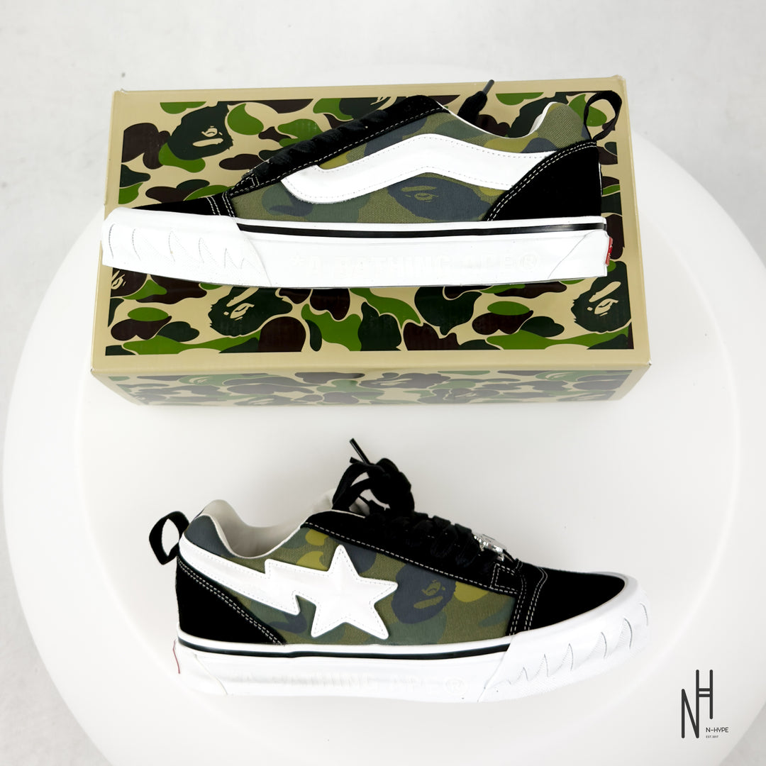 Vans Knu Skool Bape Camo Green