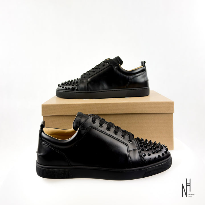 Christian Louboutin Louis Junior Spikes Flat Black
