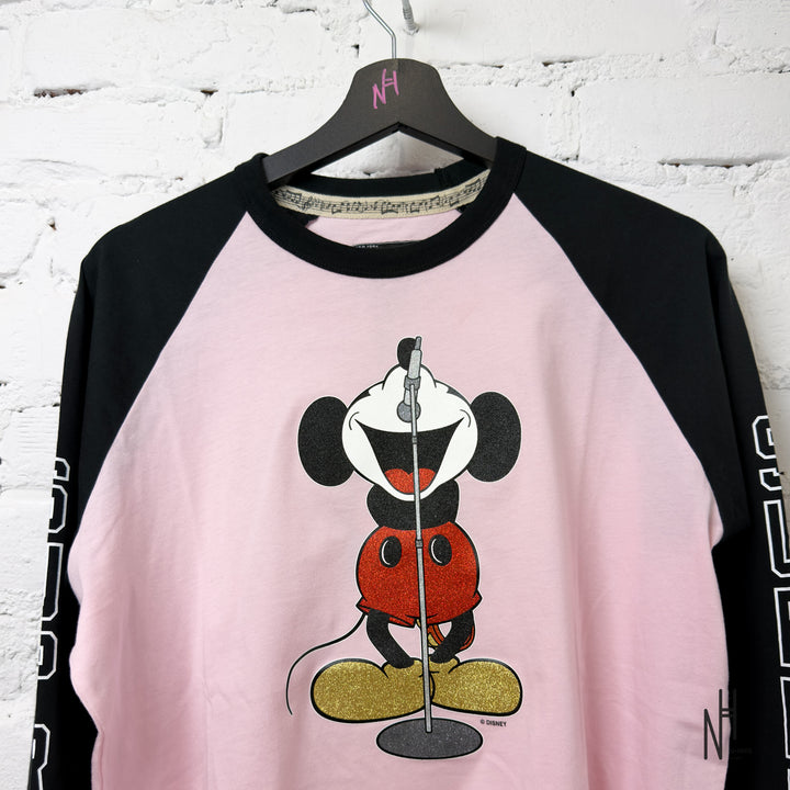 Supreme Number (N)ine Mickey Raglan L/S Top Pink
