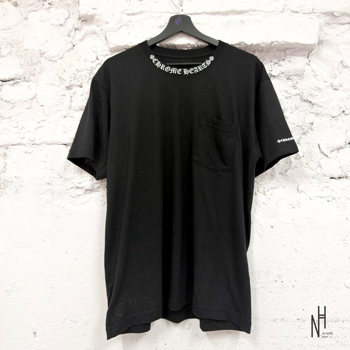 Chrome Hearts Scroll Logo T-shirt Black