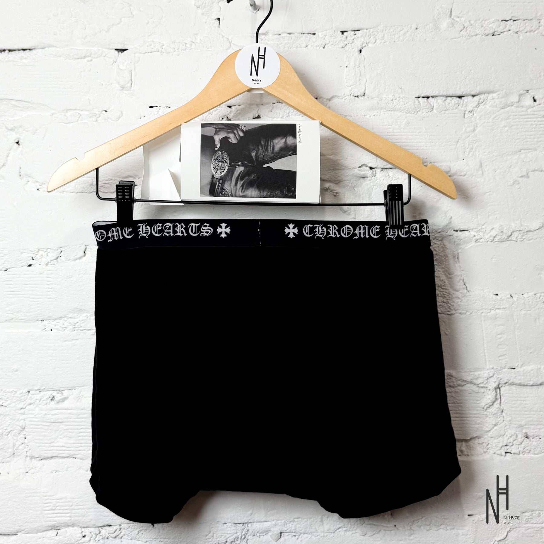 Chrome Hearts Boxer Briefs Short Black / White | N-Hype