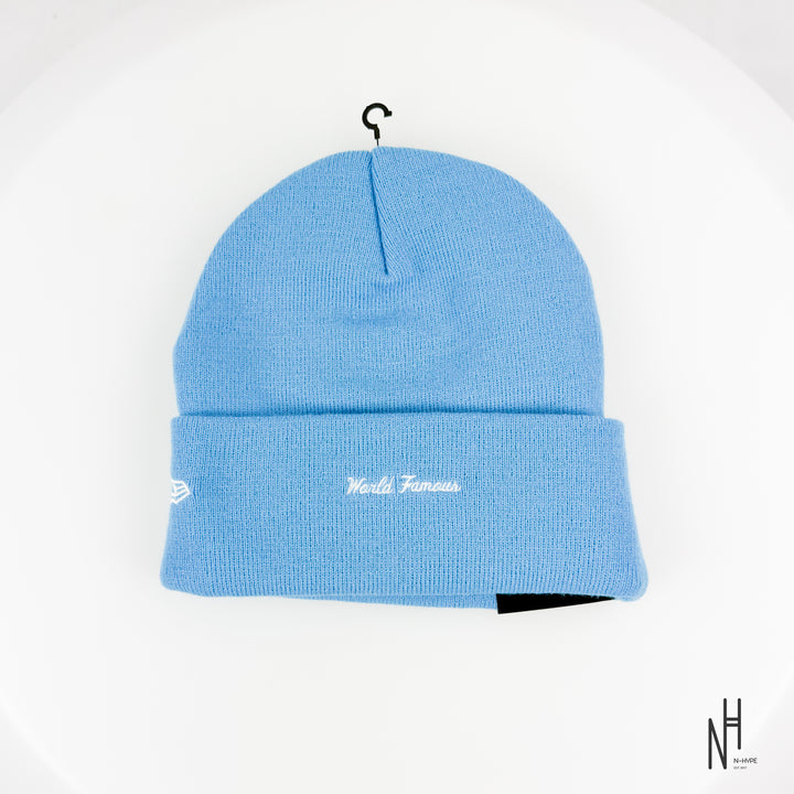 Supreme New Era Box Logo Beanie (FW25) Cyan