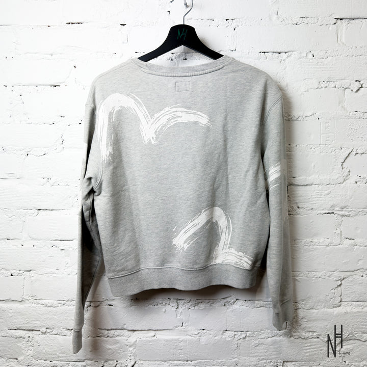 Evisu Sweatshirt Multilogo Seagull Grey