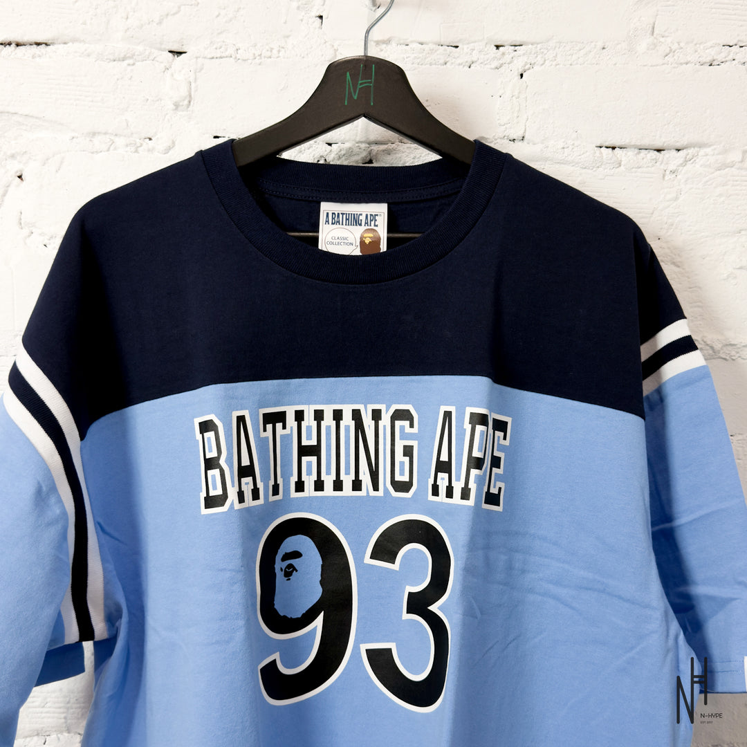 BAPE Football Relaxed Fit Tee Blue
