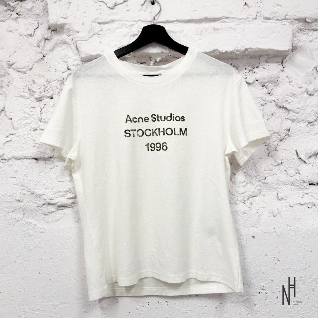 Acne Studios Sprayed 1996 Logo T-Shirt White