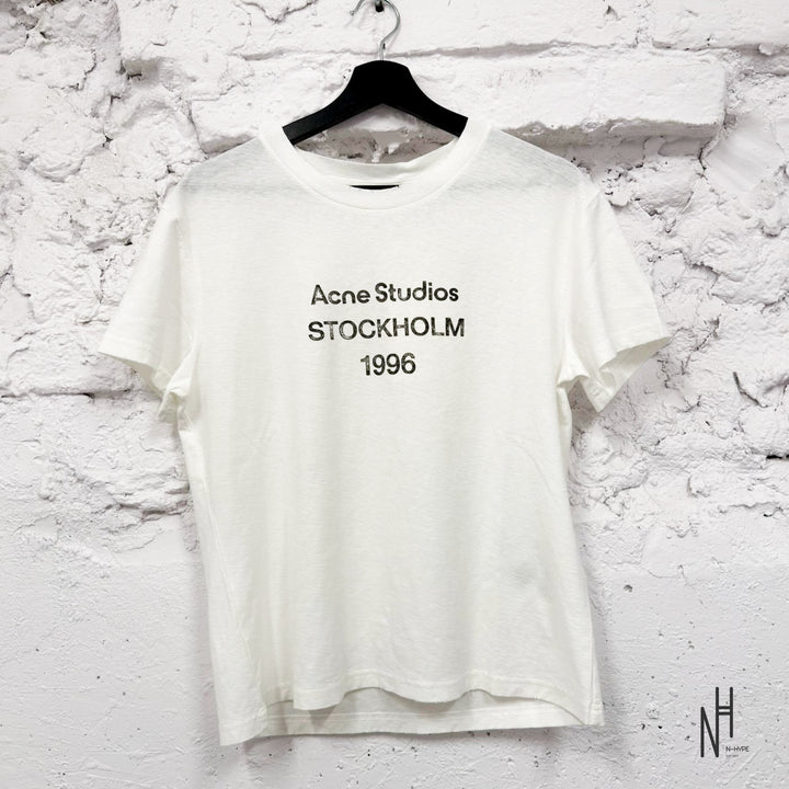 Acne Studios Sprayed 1996 Logo T-Shirt White