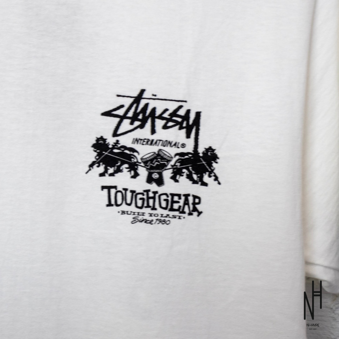 Stussy Tough Gear International Tee White – Streetwear T Stussy Tough Gear International Tee White – Streetwear T