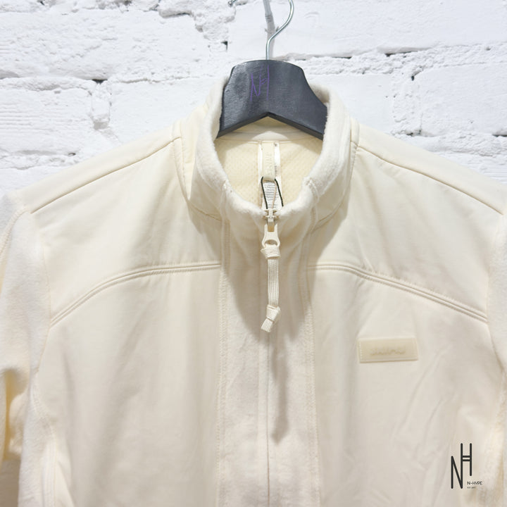 SKIMS Fleece Lounge Fitted Jacket Ecru