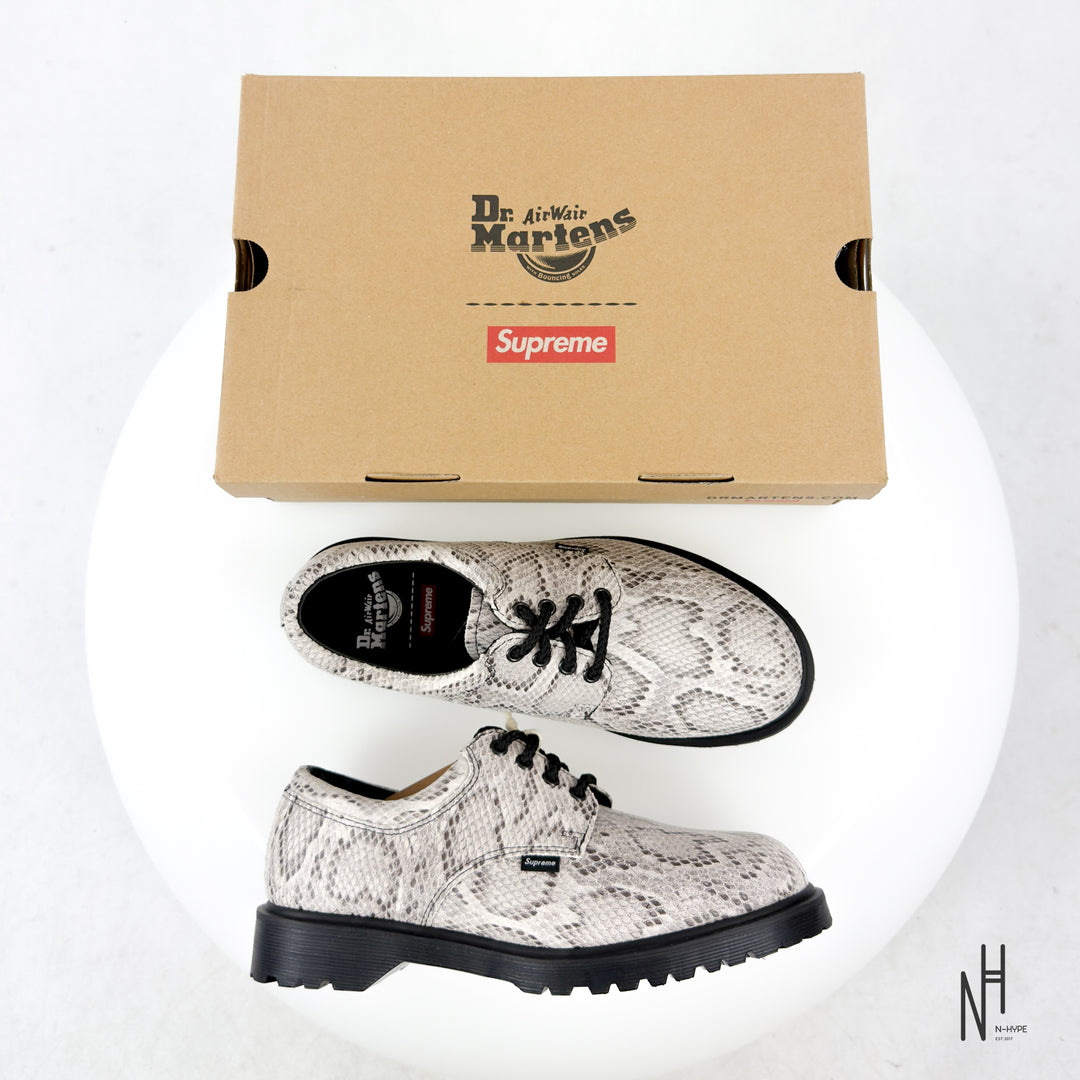 Dr. Martens Postal Supreme 4-Eye Shoe Supreme Snakeskin