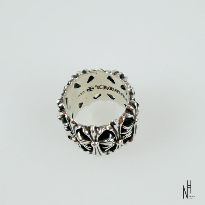 Chrome Hearts MultiCross Silver Ring