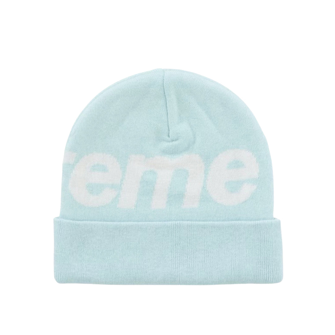 Supreme Big Logo Beanie (FW25) / Light Blue