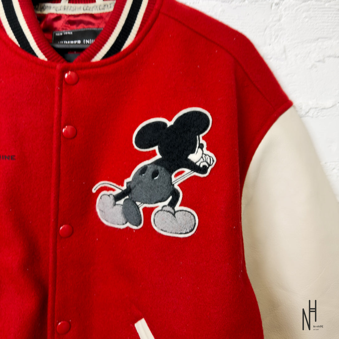 Supreme Number (N)ine Mickey Varsity Jacket Red