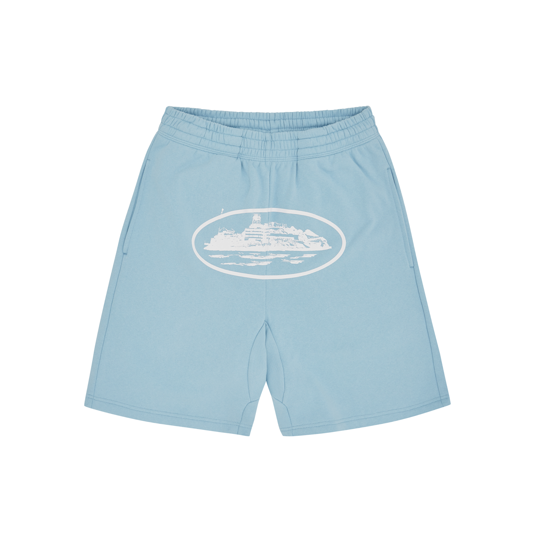 Corteiz Alcatraz Shorts Baby Blue