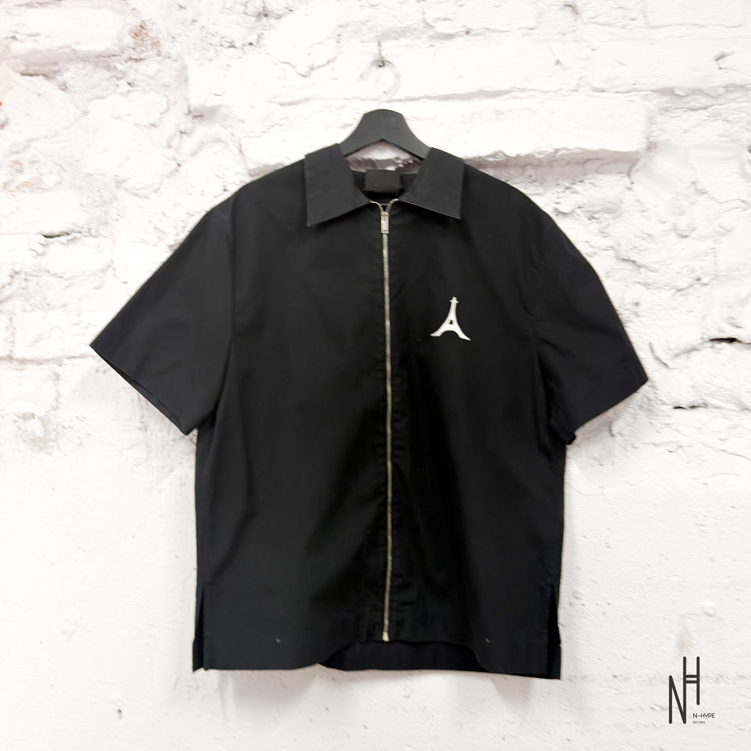 Givenchy Eiffel Tower Zipped Shirt Black