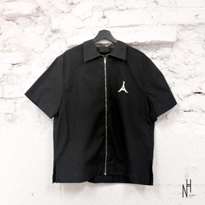 Givenchy Eiffel Tower Zipped Shirt Black