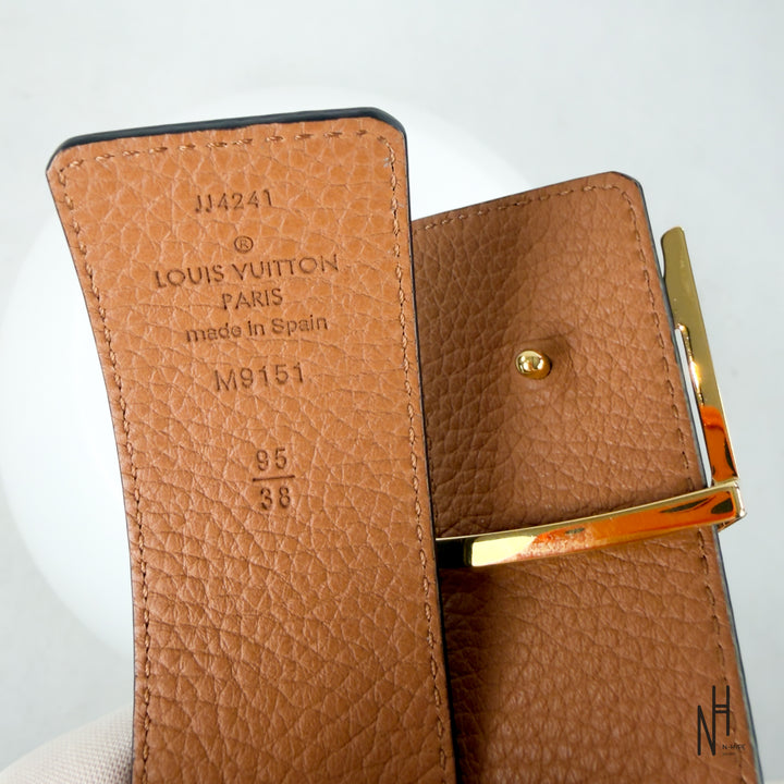 Louis Vuitton Initials 40MM Reversible Taurillon Leather Black Brown