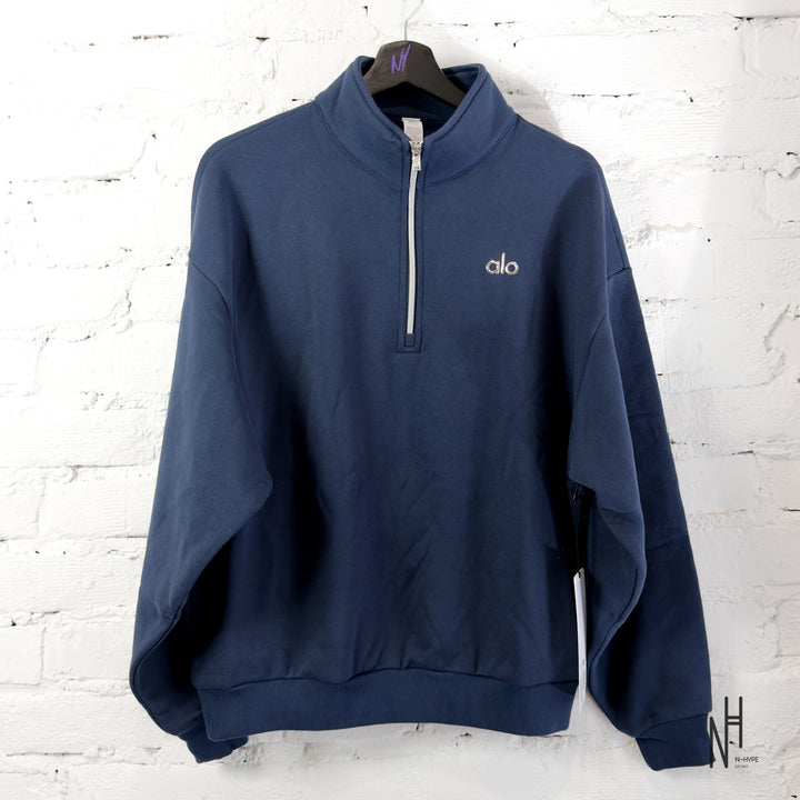 Alo Yoga Accolade 1/4 Zip Pullover Navy