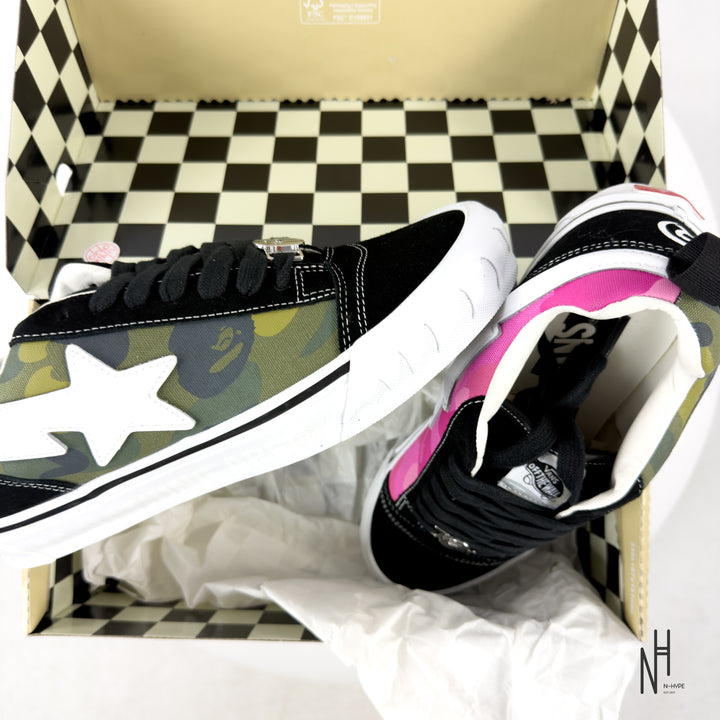 Vans Knu Skool Bape Camo Green