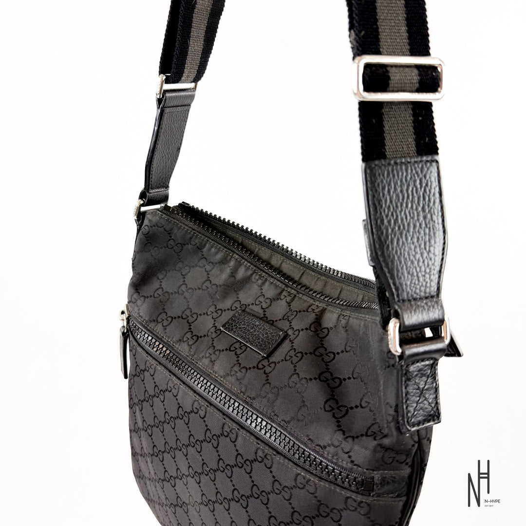 Gucci Messenger Bag Black Grey