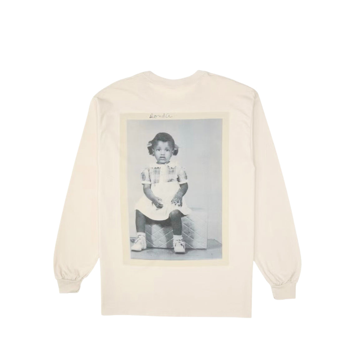 Kanye West Donda Atlanta Listening Event Long Sleeve Tee Cream