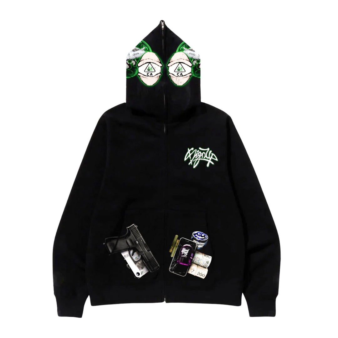 Sign Upp We Ain't Smoking Hoodie Black