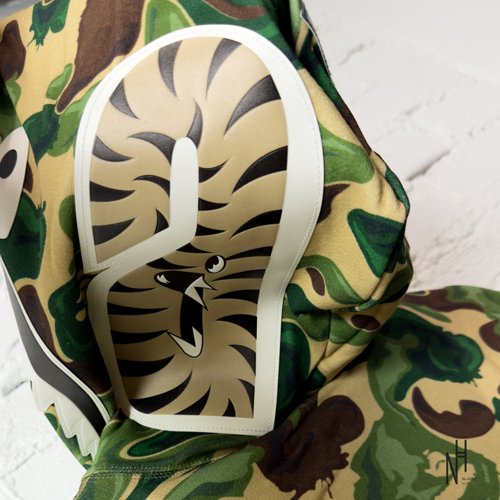 BAPE Art Camo Shark Full Zip Hoodie Green