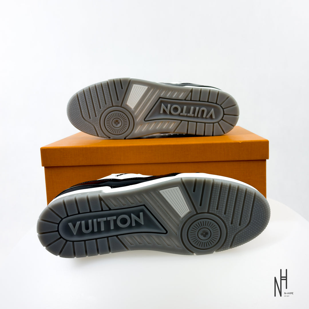 Louis Vuitton LV Trainer Black White Patent Leather