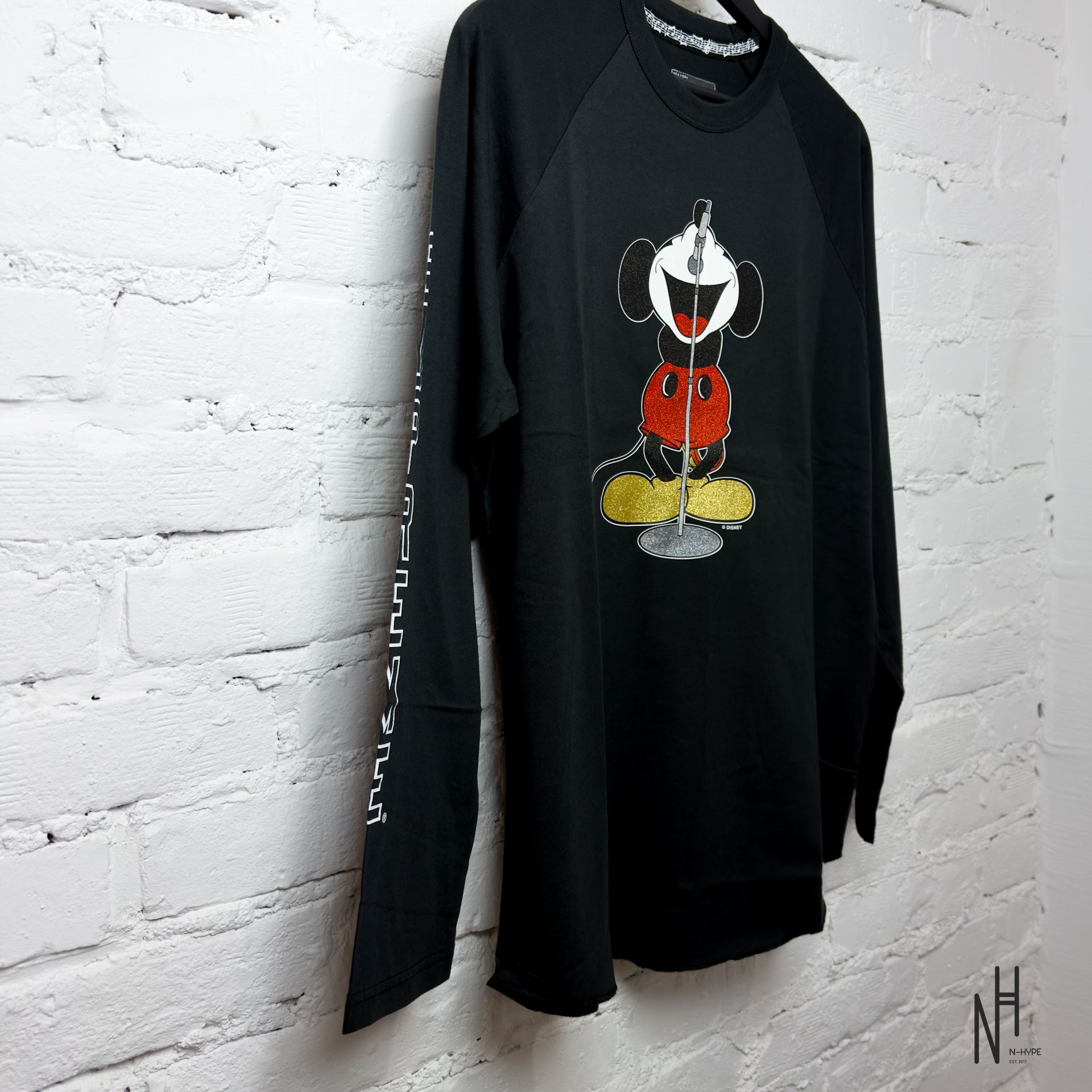Supreme Number (N)ine Mickey Raglan L/S Top Black – Limitowany