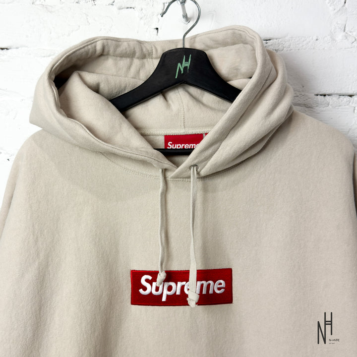 Supreme Box Logo Hooded Sweatshirt (FW24) Stone