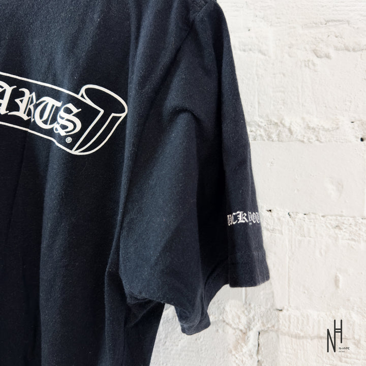 Chrome Hearts Scroll Logo Tee Black