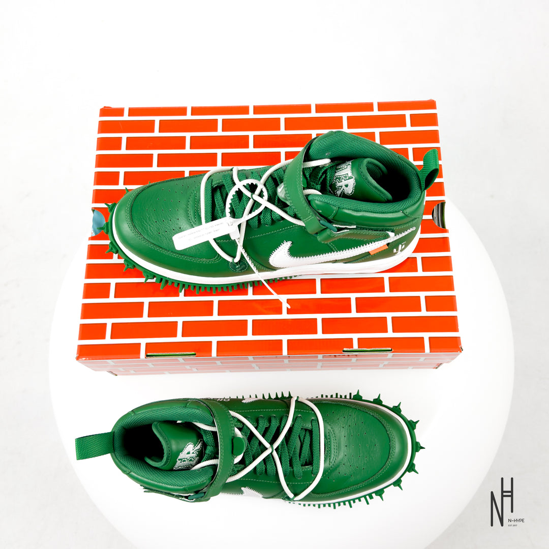 Nike Air Force 1 Mid Off-White Pine Green