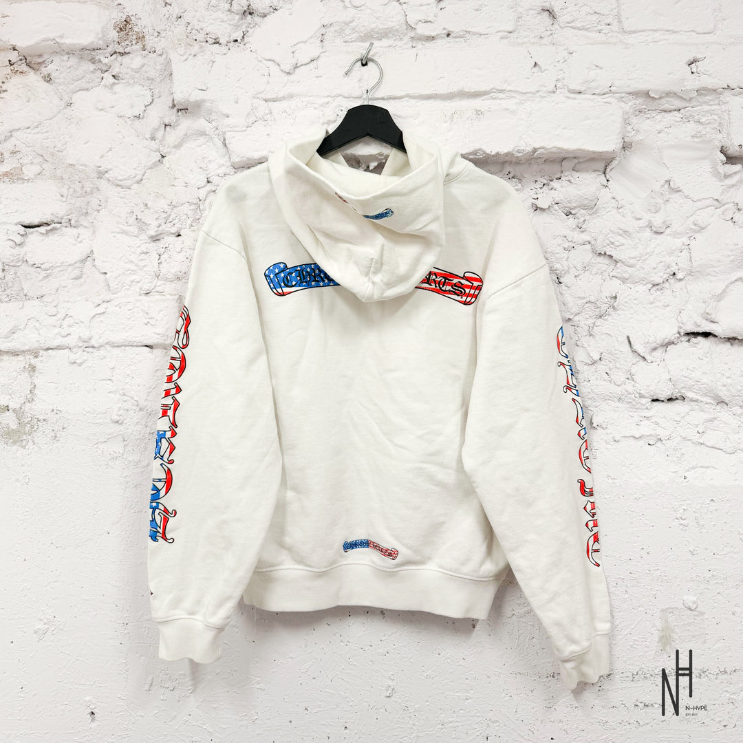 Chrome Hearts Matty Boy America Hoodie White