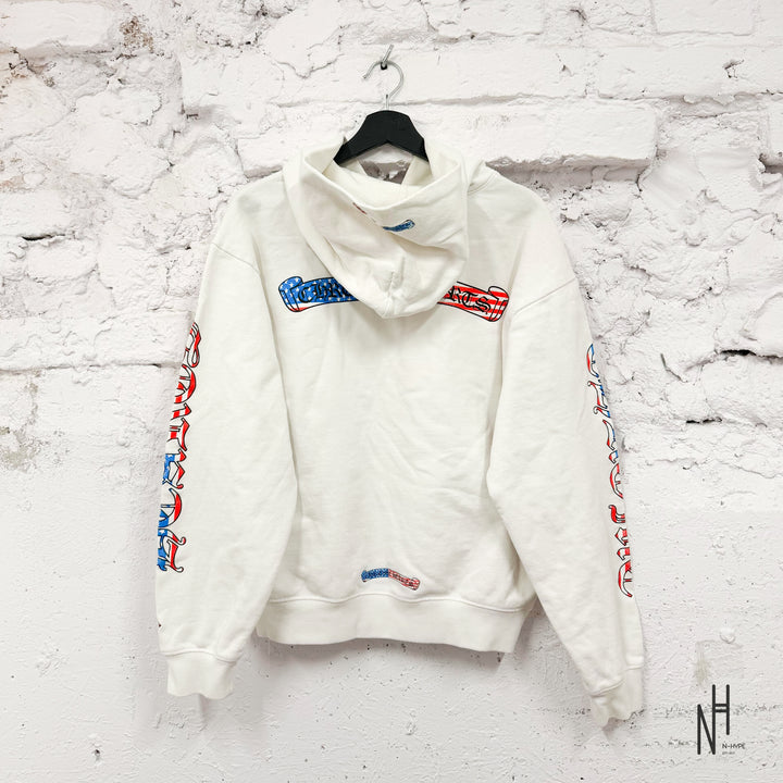Chrome Hearts Matty Boy America Hoodie White