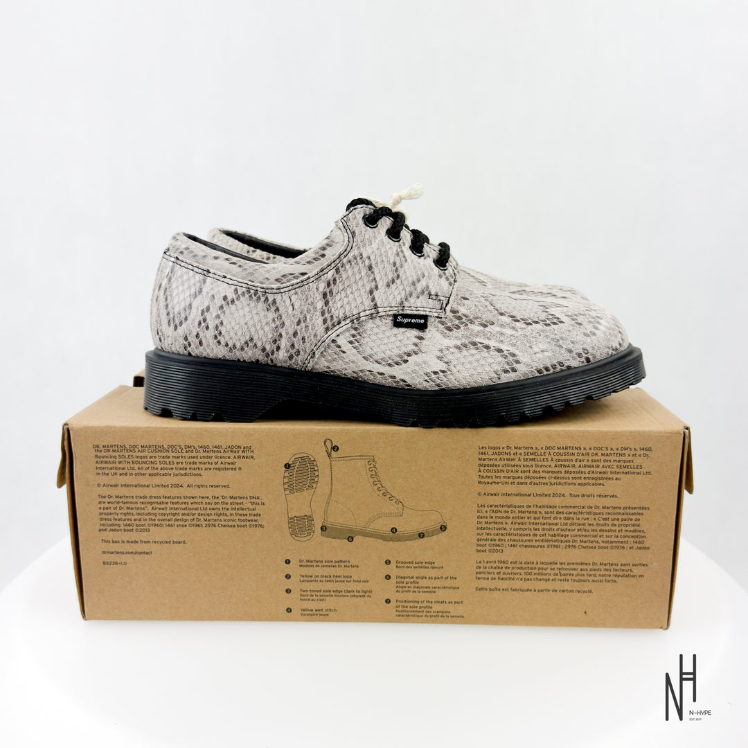 Dr. Martens Postal Supreme 4-Eye Shoe Supreme Snakeskin