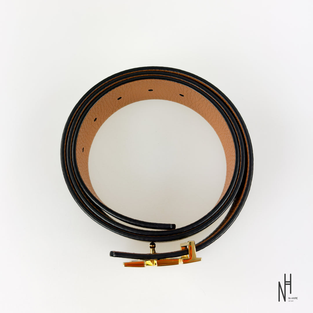 Louis Vuitton Initials 40MM Reversible Taurillon Leather Black Brown