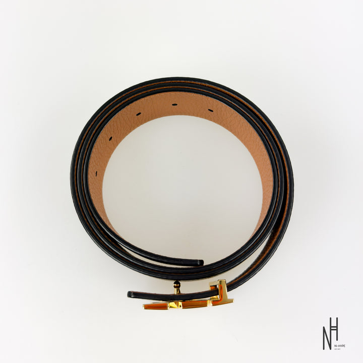 Louis Vuitton Initials 40MM Reversible Taurillon Leather Black Brown