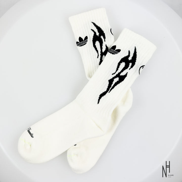 Hellstar x Adidas ComplexCon White Socks